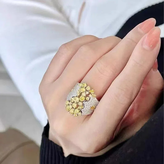 Vervanci Yellow Bliss Ring 💛✨
