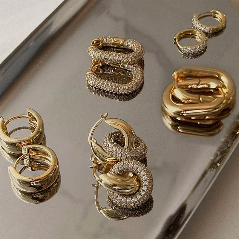 Vervanci Luxe Zircon Hoops 💎