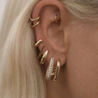 Vervanci Luxe Zircon Hoops 💎