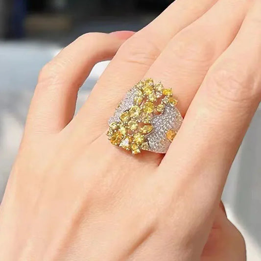 Vervanci Yellow Bliss Ring 💛✨