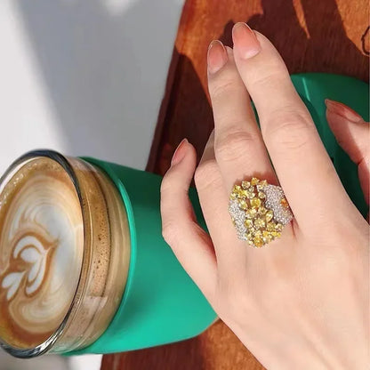 Vervanci Yellow Bliss Ring 💛✨