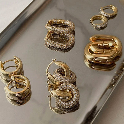 Vervanci Luxe Zircon Hoops 💎