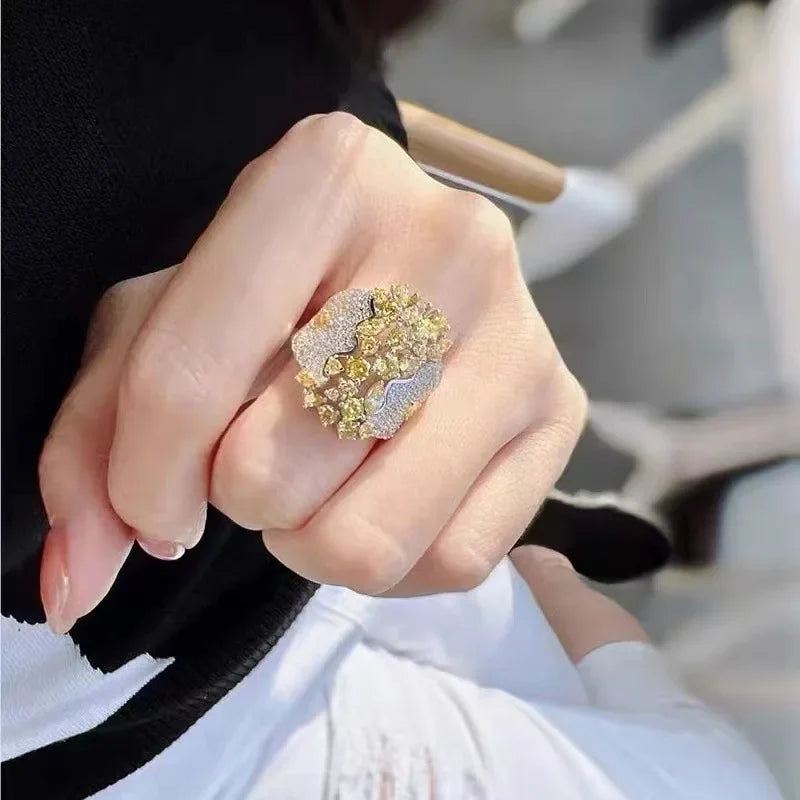 Vervanci Yellow Bliss Ring 💛✨
