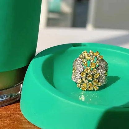Vervanci Yellow Bliss Ring 💛✨