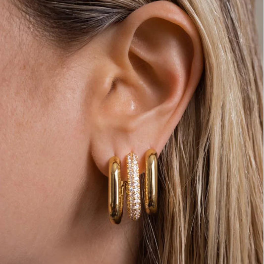 Vervanci Luxe Zircon Hoops 💎