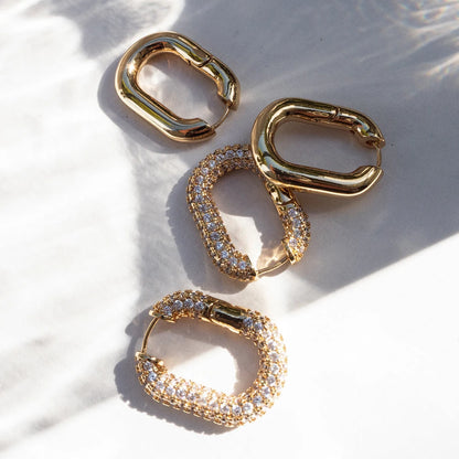 Vervanci Luxe Zircon Hoops 💎