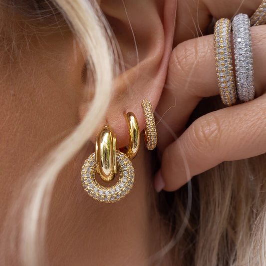Vervanci Luxe Zircon Hoops 💎
